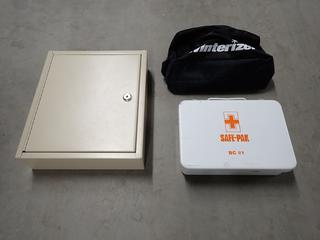 Keylock Box, No Key and (2) First Aid Kits, Incomplete.