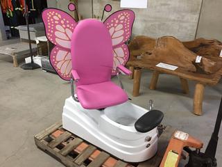 Gulfstream Mariposa Butterfly Children's Pedicure Chair, 120V, 60Hz, 60HP, 0.55A.