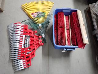 Qty of Push Broom and Rake Heads.