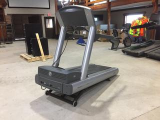 Life Fitness 95Ti Treadmill w/ FlexDeck Shock Absorption System, 0-15% Incline, 0.5-12 mph, 120V, 20 Amp Plug. S/N TTJ 110986.