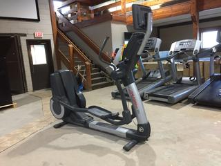 Life Fitness 95X Elliptical Cross-Trainer w/ HDTV 17in Monitor and AC Adapter, S/N XTM105953.