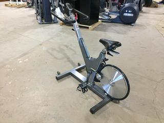 Keiser M3 Spin Bike c/w Self-Tensioning Poly V-Belt Drive & Monitor, S/N 120810-22528.