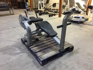 Life Fitness Plate Loaded AB Crunch Bench.