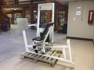 Lady Apex Seated Leg Press with 345lb Weight Stack.