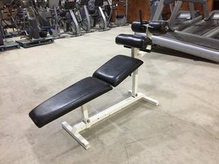 Pulse Fitness 7018 Abdominal Isolator Bench, S/N 311735. 