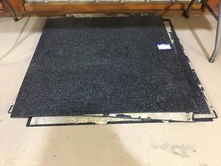 (6) Rubber Floor Mats, Approx. 38in x 38in.