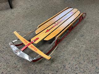 Flexible Flyer Sled with Steel Runners.