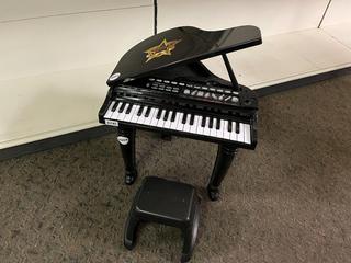 Symphonic Grand Piano with Stool.