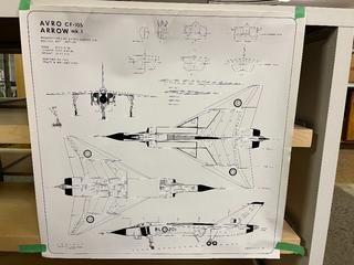 July 1979 Avro CF-105 Arrow mk.1 Drawing.