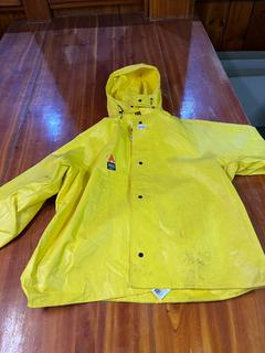 Helly Hansen Fire Resistant Rain Coat with Hood.