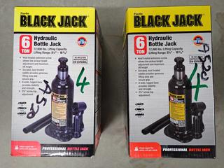 (2) Black Jack 6 Ton Bottle Jacks.