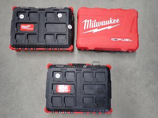 (3) Milwaukee Empty Tool Cases.