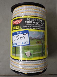 Parmak Precision Spool of Equi-Tape Extra Wide 1 1/2 in Portable Electric Fence Tape, 656 Ft.