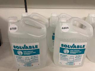 (4) 3.78L Solvable Hand Sanitizer Refills.