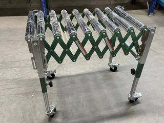 General International Heavy Duty Flexible Roller Conveyor Stands, Expands to Approx. 6ft.