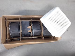 (4) Broan AE110FC Invent Series Ventilation Fan Finish Pack, 110CFM, 1.0 Sones.