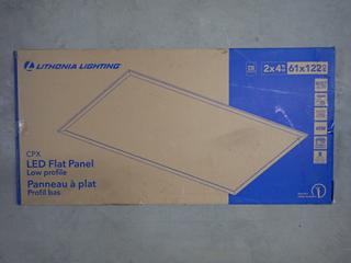 (4) Lithonia Lighting CPX 2ft x 4ft LED Flat Panel Low Profile, 4000 Lumens, 5000K Daylight 0-10V 40W Dimmable. 