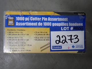 1000-Piece Cotter Pin Assortment.