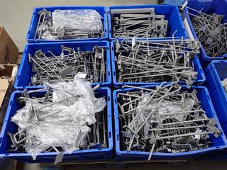 Assorted Metal Grid Pegs, Ubars, Etc.