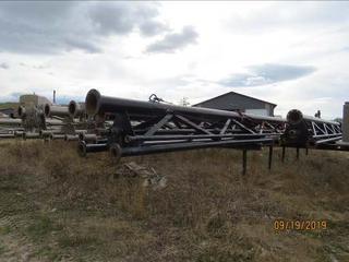 FS90-01 8 In. 90 Ft 3 Port Flare Stack, Lift - Manual
Stabilizer System - Block and Cable. 2 pieces, Cannot Confirm SN **Located Offsite Near Grande Prairie, AB, For More Information Contact Keith at 403-512-2504**