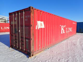 2004 40 Ft. Shipping Container, SN KKFU1487740