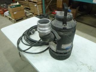 3 In. Flygt Submersible Pump, 2.5 HP, 60 Hz, 1.9 KW (P22)