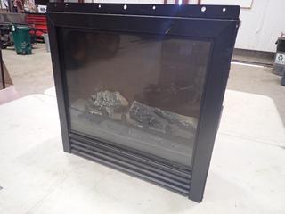 Electric Fireplace Insert, 1250W, Insert Size 17 1/2 In. L x 16 In. H, 5.5 In. W (E1)