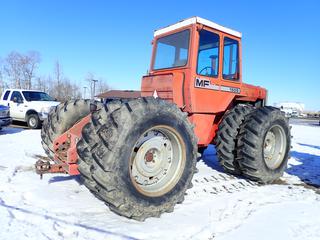 1976 Massey Ferguson 1505 4WD Tractor, SN 9C007192, 12 Sp Transmission, AC, 3 Hyd Outlets, 18.4-34 Duals. Showing 2942 Hrs **For More Information Contact Richard 780-222-8309** **See Work Order In Documents Tab**