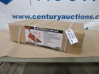 Unused TMG-AJF04L 4 Ton Low Profile Floor Jack, 20 In. Max. Height, 4 In. Ground Clearance, 360