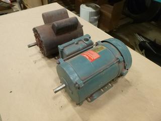 MagneTek AC Motor, 1 HP, 60 Hz, 208-230V, 3,450 RPM, Reliance Electrical Motor, 1 HP  (O-2-3)