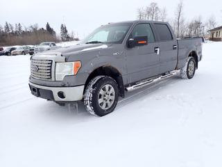 2010 Ford F-150 XTR Crew Cab 4X4 Pickup c/w Triton 5.4L 3V, A/T, A/C, Plywood Box Liner, LT275/65R18 Tires, Spare Tire, Showing 377,542 Kms, VIN 1FTFW1EV5AFC13477 *Note: Fuel Pump (Jan. 2022), Struts at 363,963 Kms, Brakes & Window (Feb. 2022), Serviced Every 5,000 Kms As Per Consignor, Rust* 