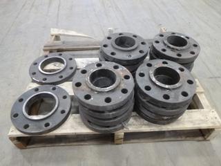 (16) 3 In. Raised Face Slip-On Flanges, c/w (2) 4 In. Raised Face Slip-On Flanges  (OS)