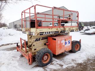 1997 JLG 33RTS 4X2X2 Scissor Lift c/w Deutz Air Diesel KHD Diesel Engine,  (4) Stabilizers, 33 Ft. Max Height, Max Capacity 1,250 Lbs., 12-16.5 NHS, Showing 2,775 Hrs, SN 0200030697 **Note: Located Offsite at 53519 Range Road 223, Ardrossan AB, T8E 2L7, For More Information Contact Chris 587-340-9961**