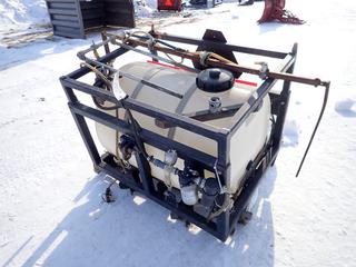 Maclean Canada Deluxe Water Tank, Model 1097870 c/w Pentair Shurflo 12 VDC Diaphragm Pump w/ Sprayer, To Fit Maclean Tractors, SN MWTD-011, 34 1/2 In. x 26 In. x 22 In. **Note: Located Offsite at 53519 Range Road 223, Ardrossan AB, T8E 2L7, For More Information Contact Chris 587-340-9961**