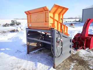 Vibratory Topsoil Rock Screener c/w 380-415V, 16 Amp, 40 Ft. x 58 In. x 29 In. Feeder, 6 Ft. x 5 Ft. x 80 In. Stand **Note: Located Offsite at 53519 Range Road 223, Ardrossan AB, T8E 2L7, For More Information Contact Chris 587-340-9961**