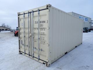 2022 20 Ft. Storage Container, SN ZXJU0018941