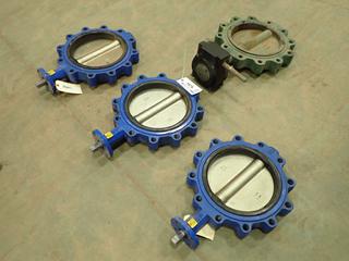 (4) C & C Industries Inc. Butterfly Valve, Series C200 Lug Pattern, CWP 200 OSI, c/w Crane 10 In. Butterfly Valve, 200 PSI  (OS)