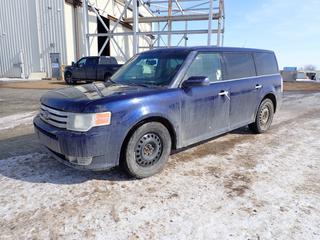 2011 Ford Flex SEL SUV c/w 3.5L, 7 Seater, Panoramic Sunroof, 255/60R18 Tires, Showing 223,929 Kms, VIN 2FMHK6CC0BBD20017 *Note: Starts With Boost, Back Hatch Rust*