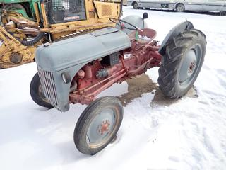 Ford Antique Farm Tractor c/w Manual Transmission, 11.2-28 Rear Tires, 4.00-19 Front Tire **Located Offsite at 21220-107 Avenue NW, Edmonton, For More Information Contact Richard at 780-222-8309**