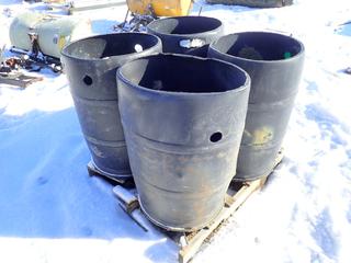(4) Sump Barrels, 20 In. x 32 In. **Located Offsite at 21220-107 Avenue NW, Edmonton, For More Information Contact Richard at 780-222-8309**