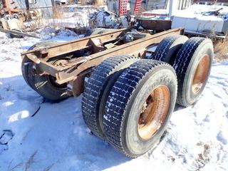 8-Wheel Trailer Axle, 11R22.5 Tires, 104 In. x 42 In. **Located Offsite at 21220-107 Avenue NW, Edmonton, For More Information Contact Richard at 780-222-8309**