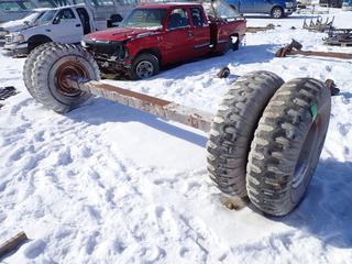 14 Ft. Trailer Axle, 1200-20 Tires **Located Offsite at 21220-107 Avenue NW, Edmonton, For More Information Contact Richard at 780-222-8309**
