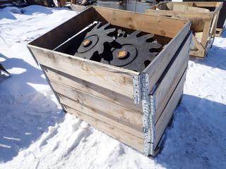 Qty of Lubo 25 1/2 In. Rubber Impeller, Square For Drive 2 1/4 In, 2 1/2 In Thickness **Located Offsite at 21220-107 Avenue NW, Edmonton, For More Information Contact Richard at 780-222-8309**