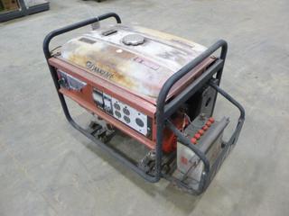 Ducar Generator, Model DEY6500H, 110/220V, Electric Start, w/ Electronic Ducar Ignition 6.5 KW, *Note: Pulls Over, Battery Dead, Running Condition Unknown*  (H)