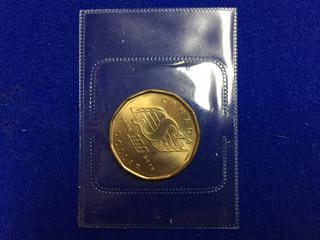 2010 Canada One Dollar Coin "Saskatchewan Rough Riders Centennial".