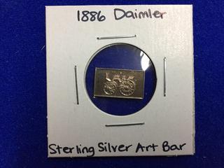 1886 Daimler Sterling Silver Art Bar.