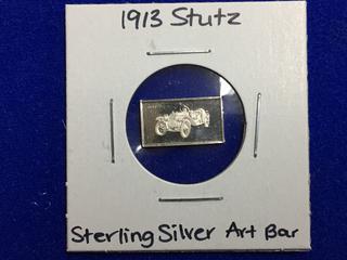 1913 Stutz Sterling Silver Art Bar.