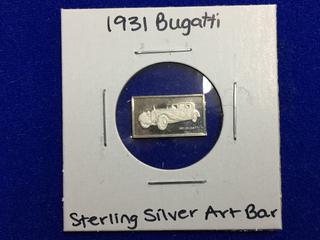 1931 Bugatti Sterling Silver Art Bar.