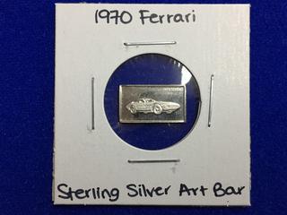 1970 Ferrari Sterling Silver Art Bar.