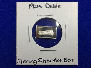 1925 Doble Sterling Silver Art Bar.